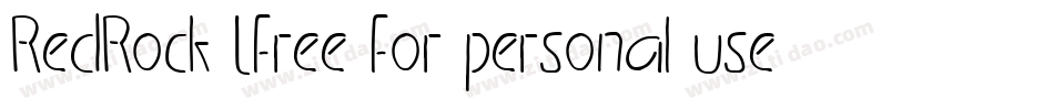 RedRock (free for personal use)字体转换